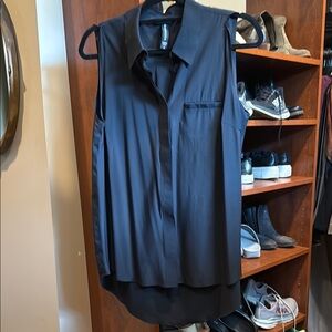 Athleta Black Sleeveless Blouse longer length
